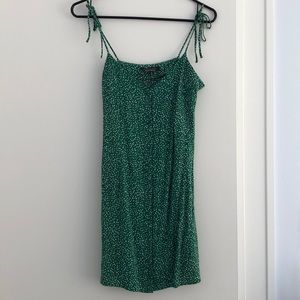 Shoulder-tie mini dress